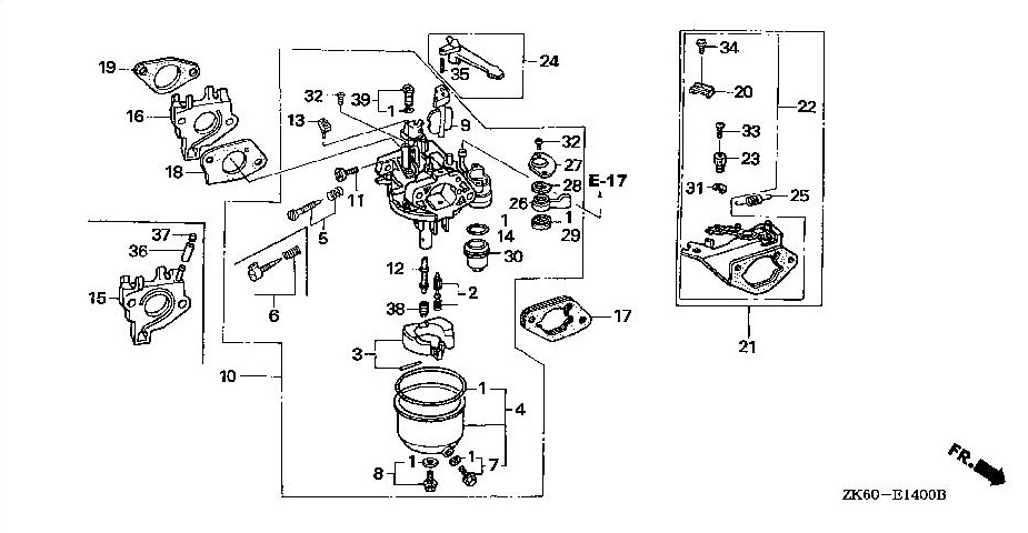 Vergaser GX390 OEM